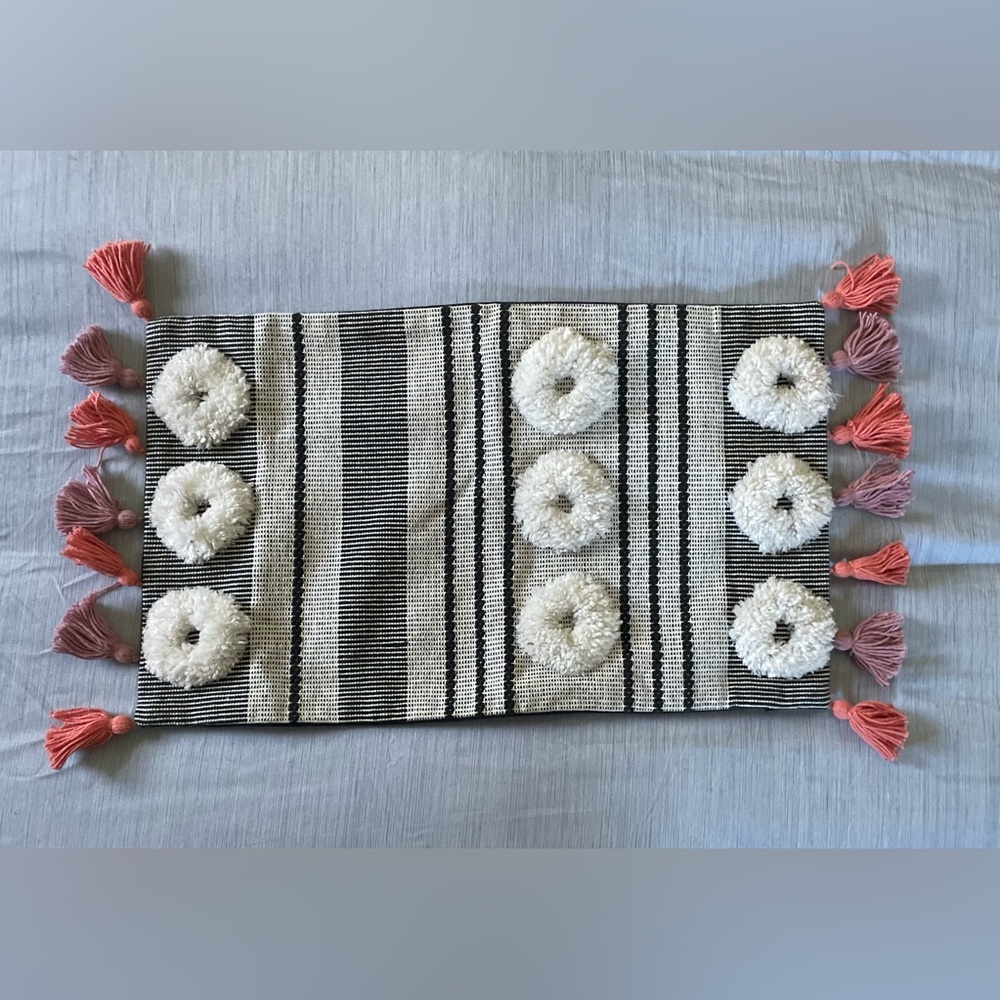 Brand new one of a kind 12”x20” decorative pillow cover.